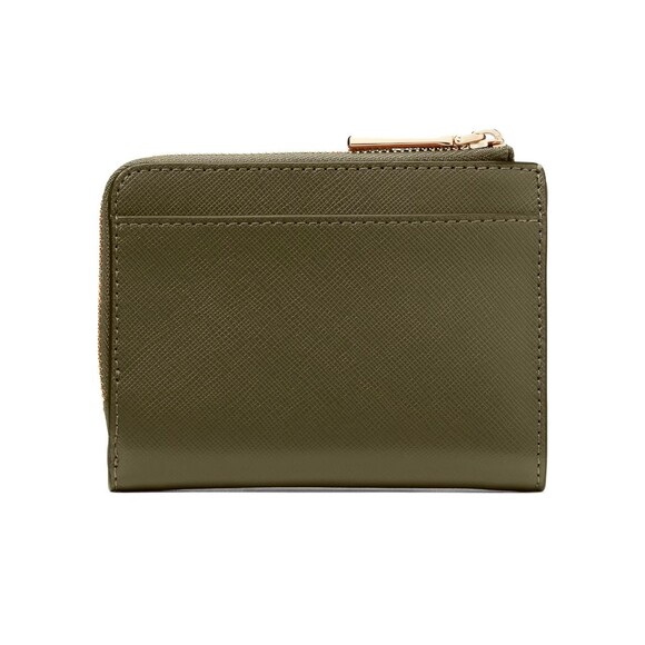 New Kate Spade Madison Small L Zip Wallet Saffiano Leather Seaweed - Picture 2 of 3